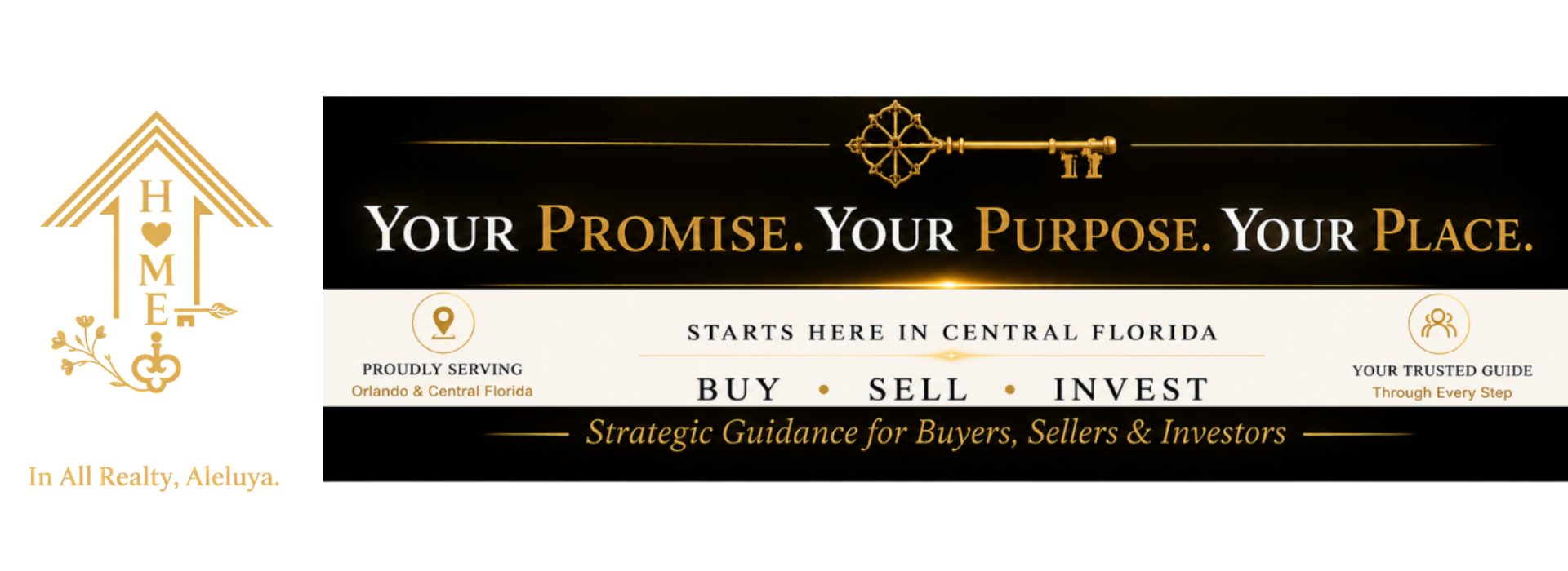 Central Florida luxury real estate banner by Aleluya Homes